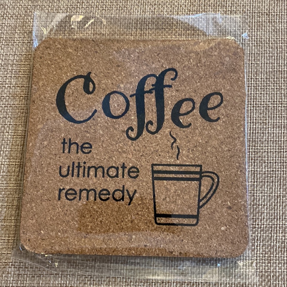 - Square Cork Coaster 4x4”